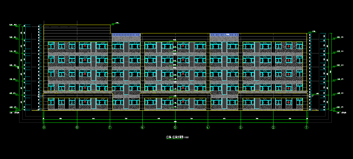 5层7306.39平-某公司宿舍楼A
