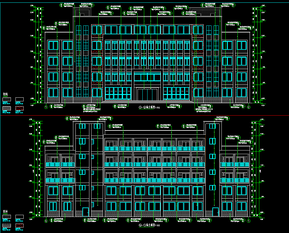 5层3960平-某公司综合办公楼