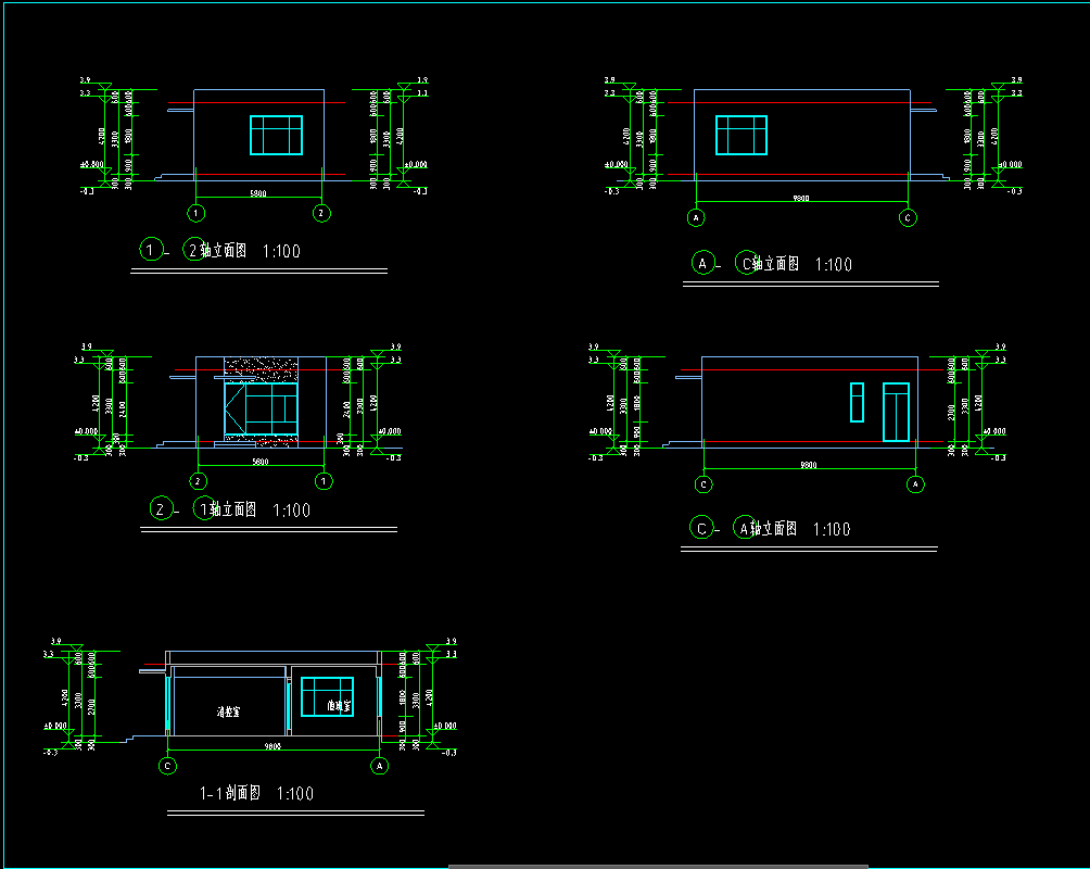 1层60平-某公司门卫室