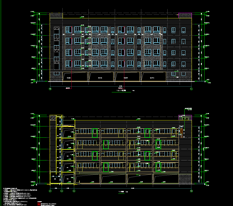 5层6463平-某小学项目-1#2#教学楼