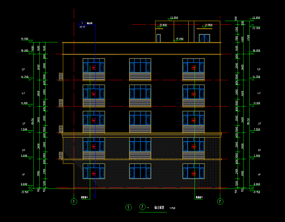 5层2270平-某小学午休楼工程