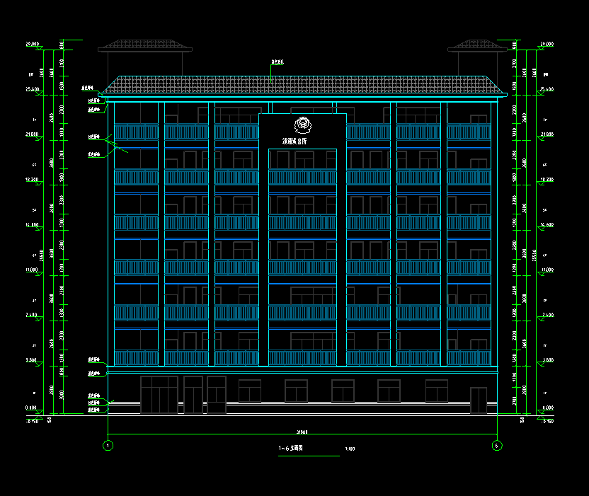 7层2222平-某地派出所宿舍楼