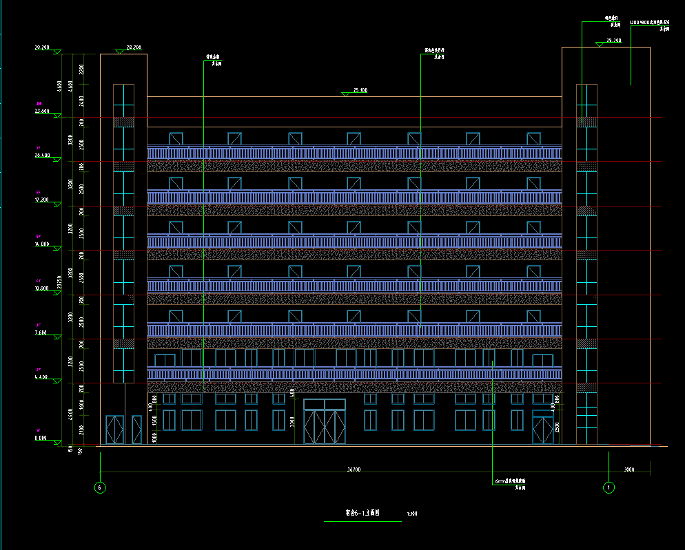 8层2870平-某地宿舍楼