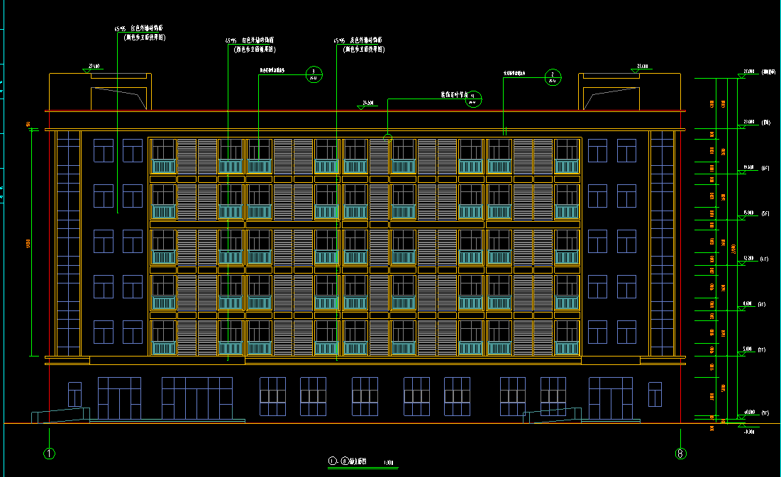 7层5480平-某初级中学学生宿舍楼