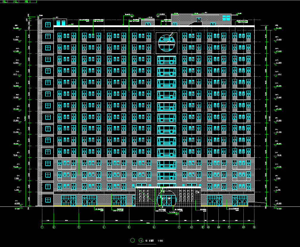 16层21019平-某中医药学生公寓B