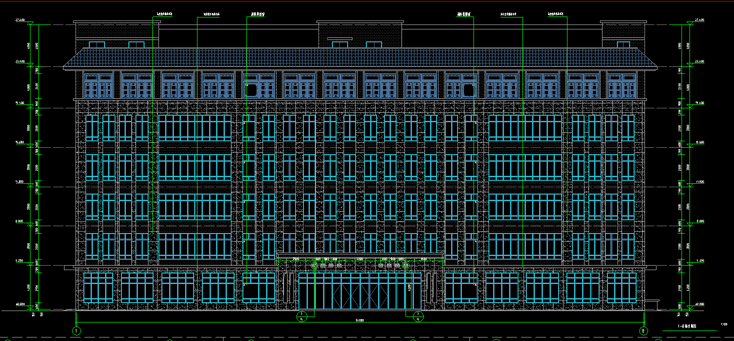 7层7692平-某县血防站医院住院大楼