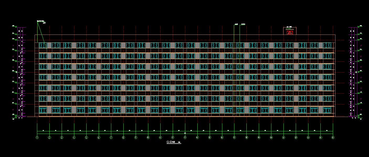 7层13594平方-某公司生产基地2#倒班楼