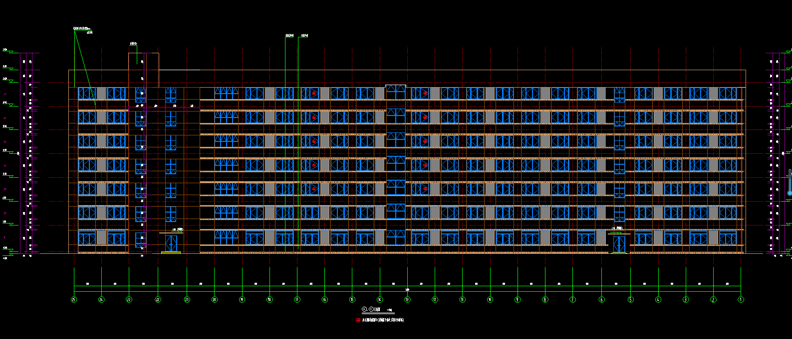 7层11823平方-某公司生产基地1#倒班楼