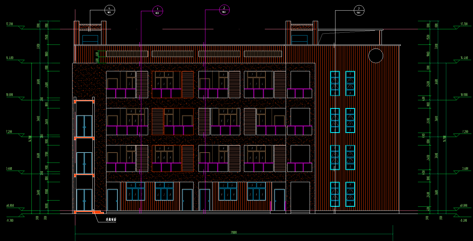 4层1637平方-某小学教学楼