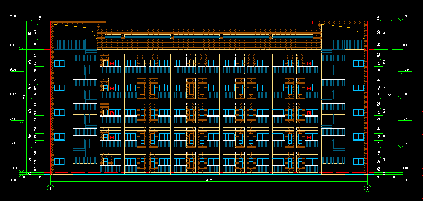 5层2195平方-某镇第二中学学生宿舍楼