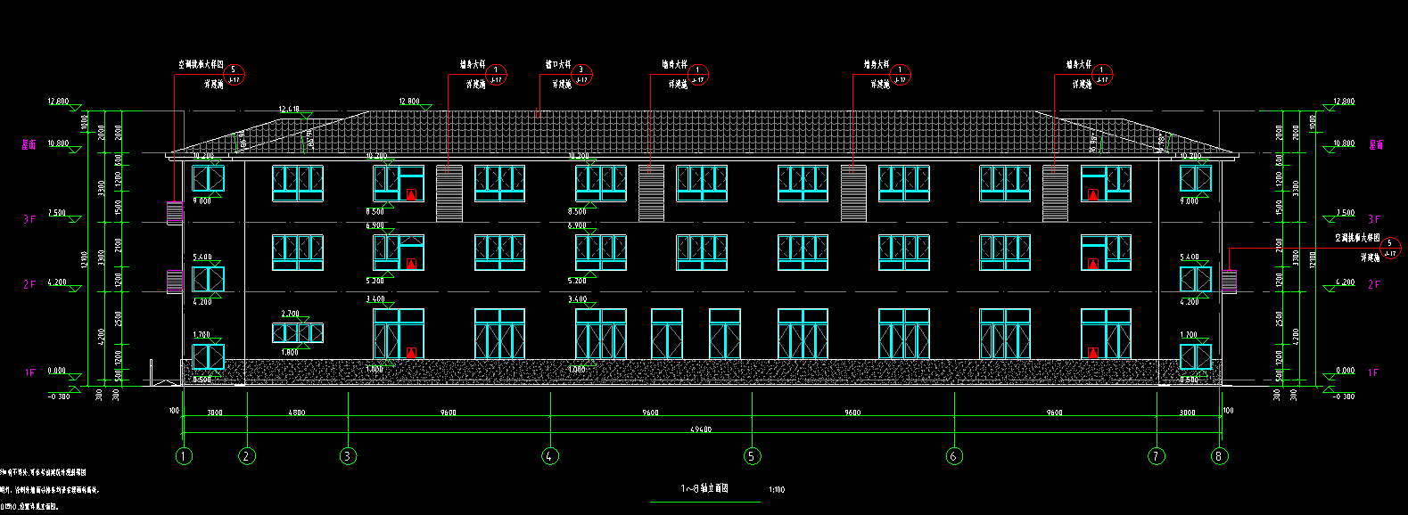 3层1634平方-某公司研发楼