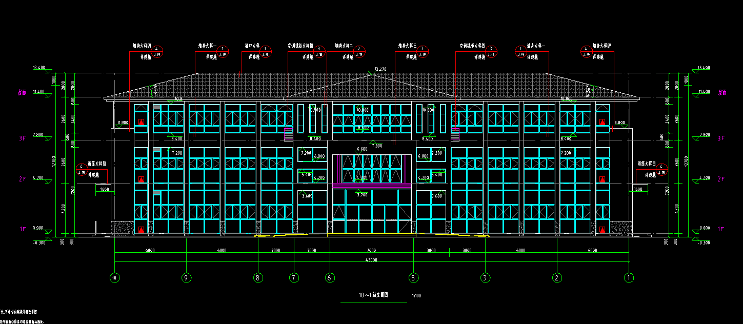 3层1803平方-某公司办公楼