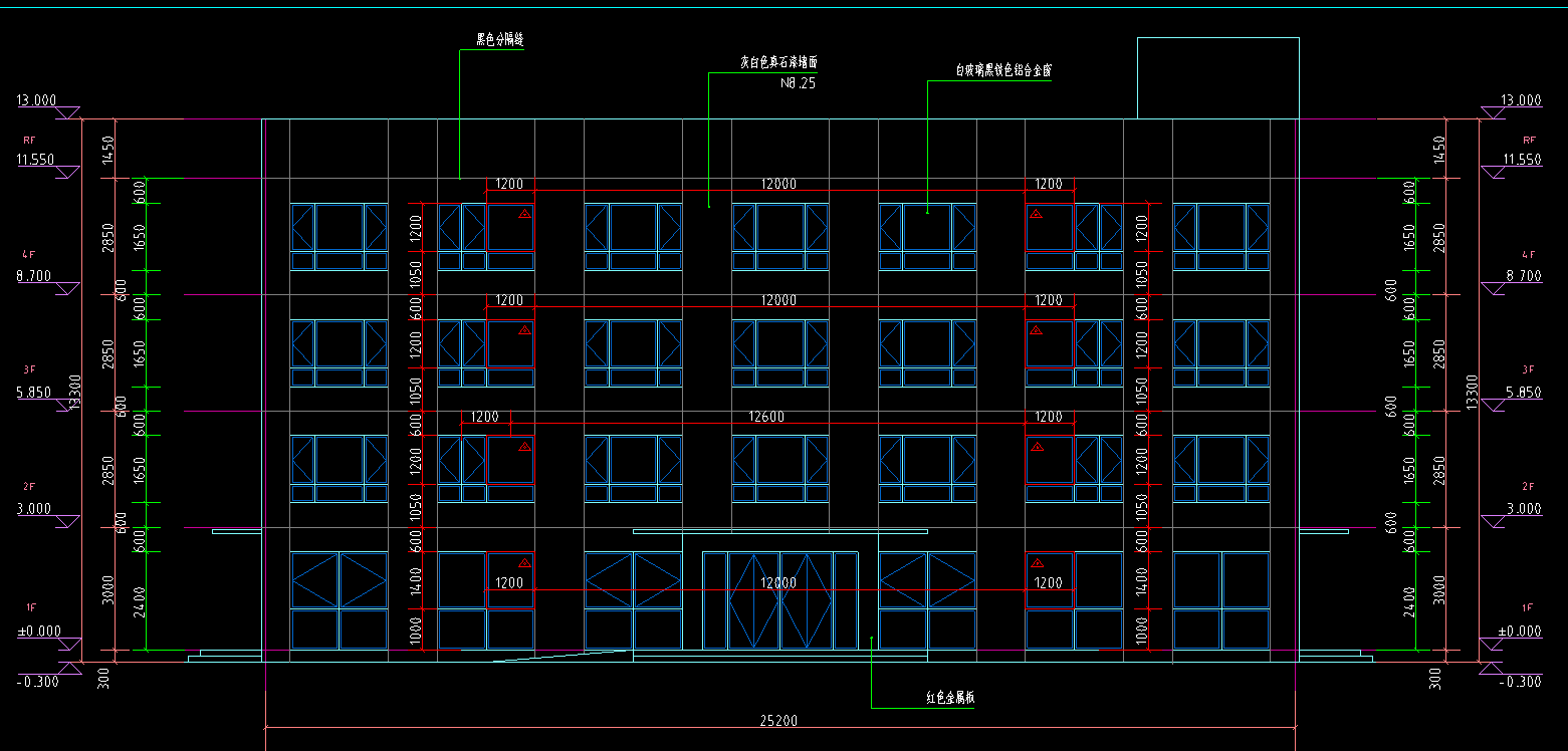 4层2132平-某项目宿舍楼