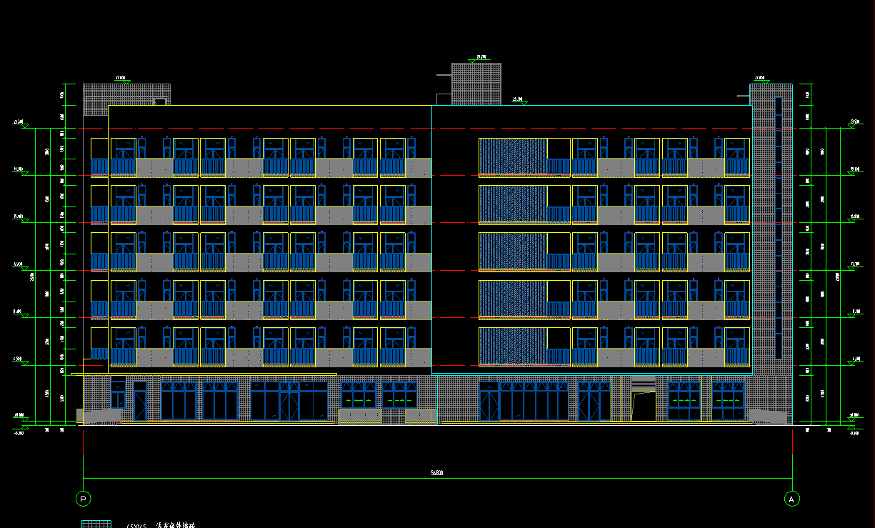 6层4995平方-某市第二中学高中部学生宿舍楼