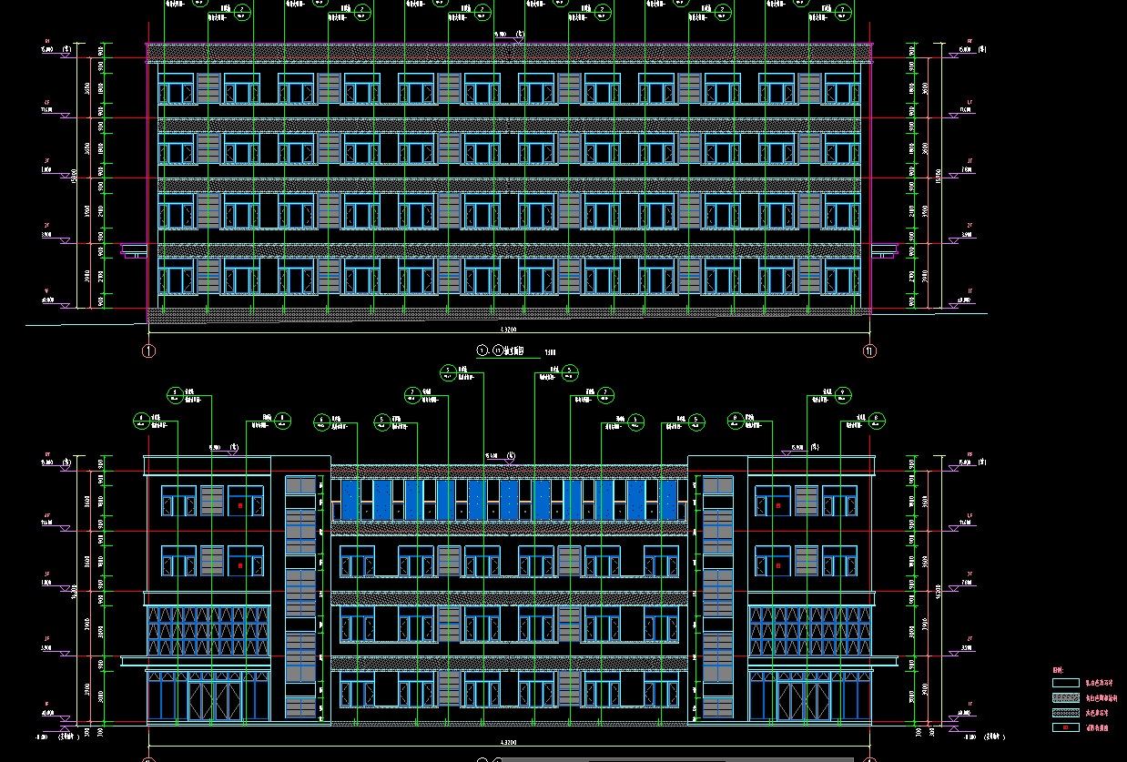 4层2807平-某市第一中学高中1#宿舍楼