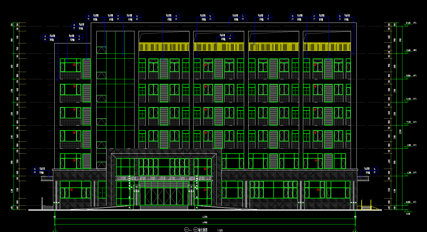 6层5257平-某公司综合办公楼