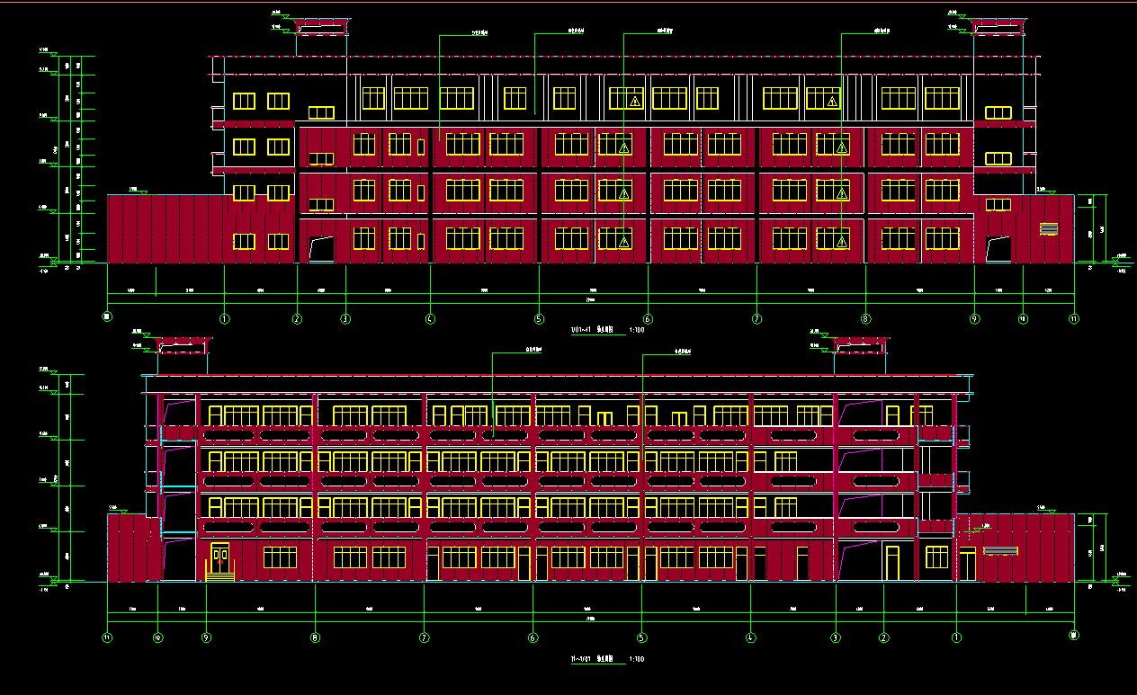 4层2897平方-某镇小学教学楼