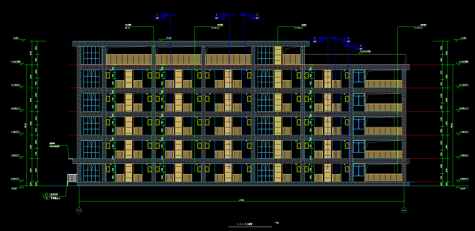 5层6400平方-某学校分院学生宿舍楼