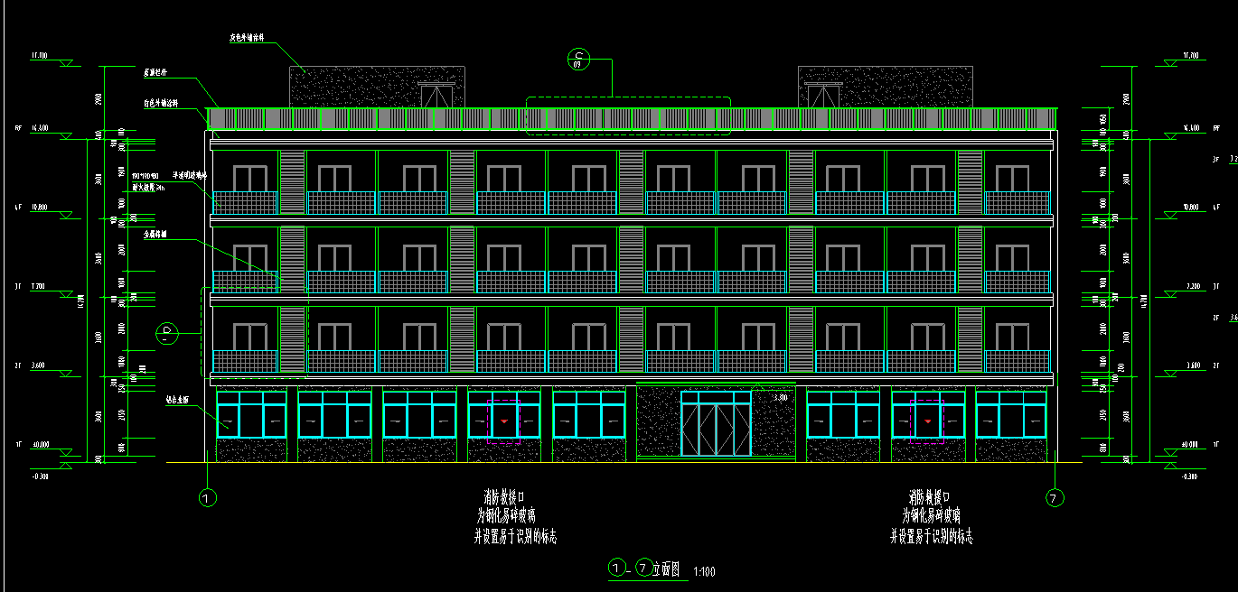 4层2104平-某中学1#宿舍楼