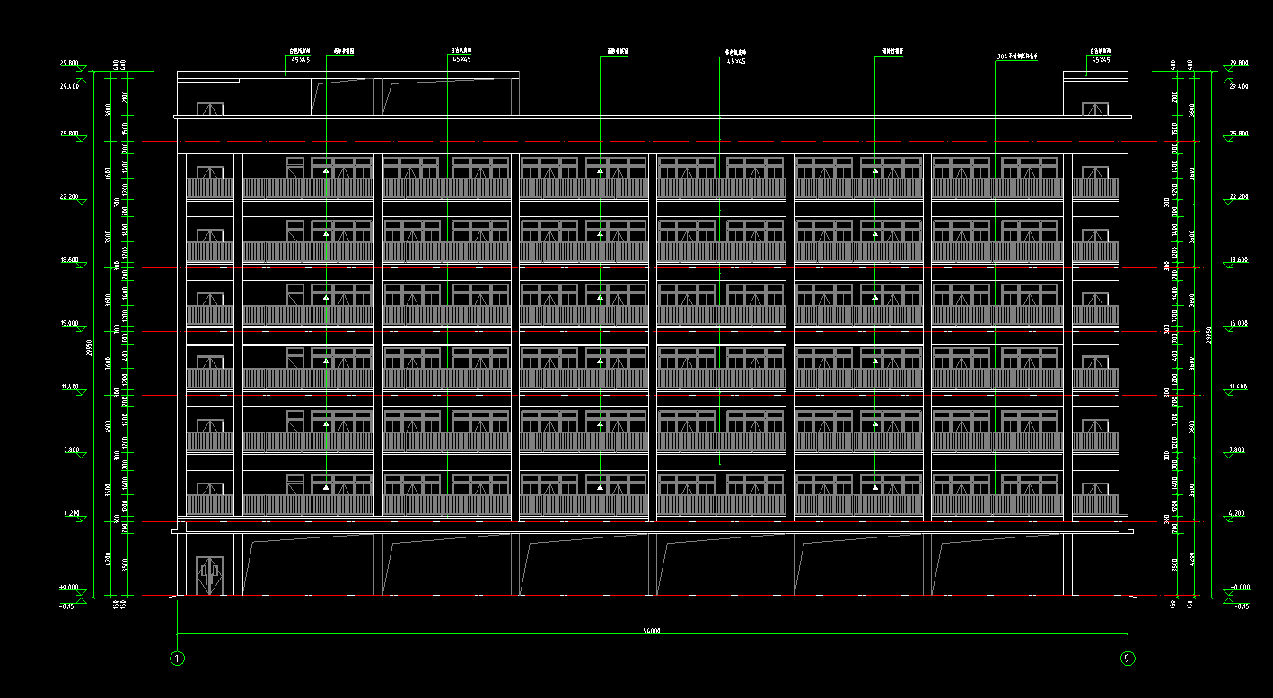 7层4870平方-某卫生学校学生宿舍