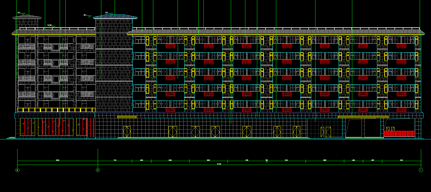 7层14696平方-某市第六中学新建学生宿舍楼