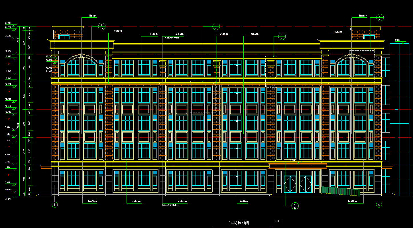 5层5026平-某工业中专改扩建项目男生宿舍