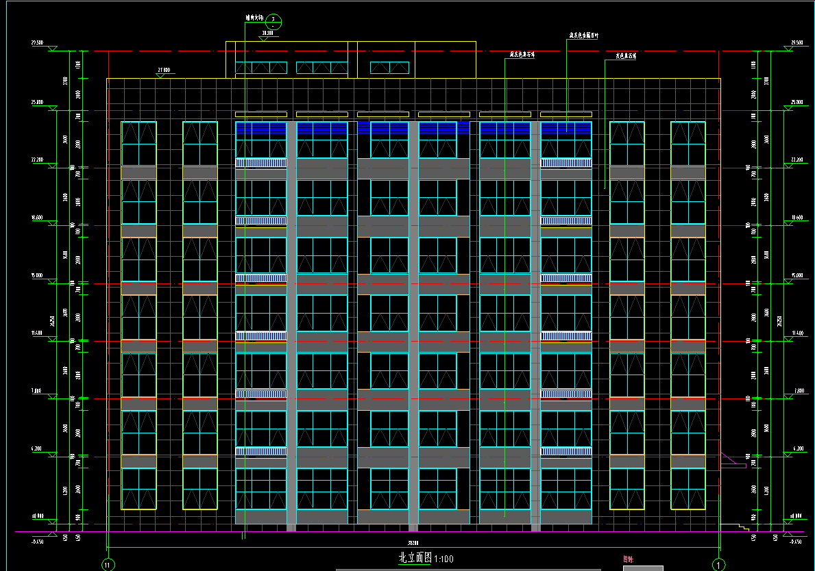 7层3039.84平方-某食品办公楼