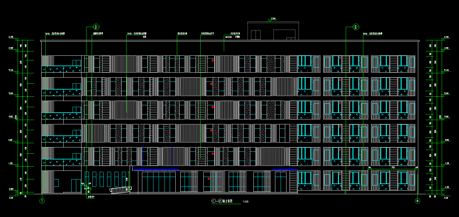 7层6120平方-某县绿色食品产业综合楼