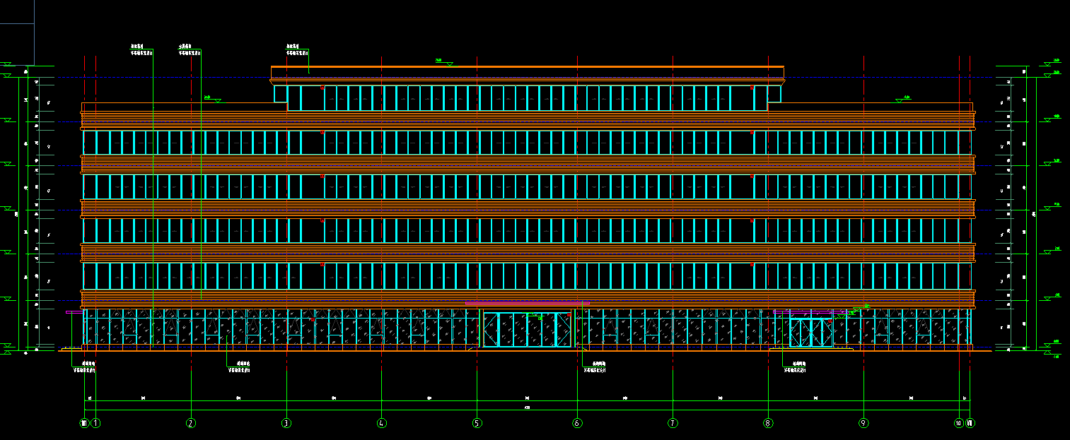 6层7173平方-某科技公司摩托车生产线7#办公楼