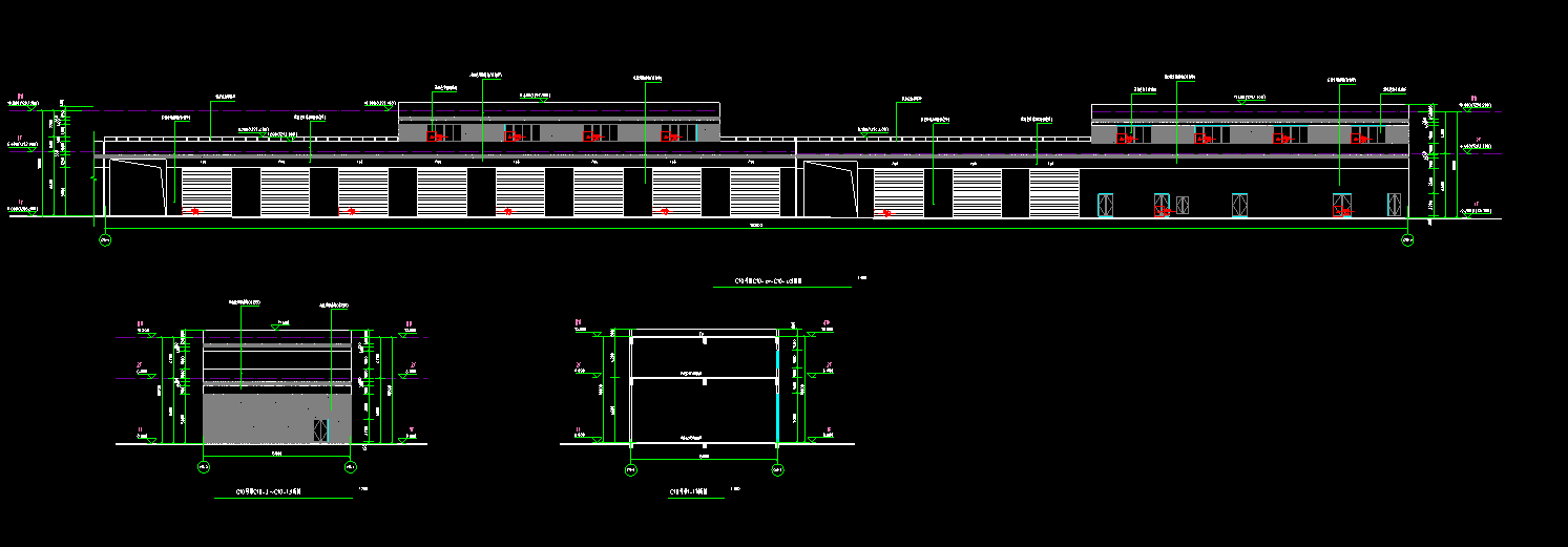 2层3131平方-某县重卡物流园C10办公楼