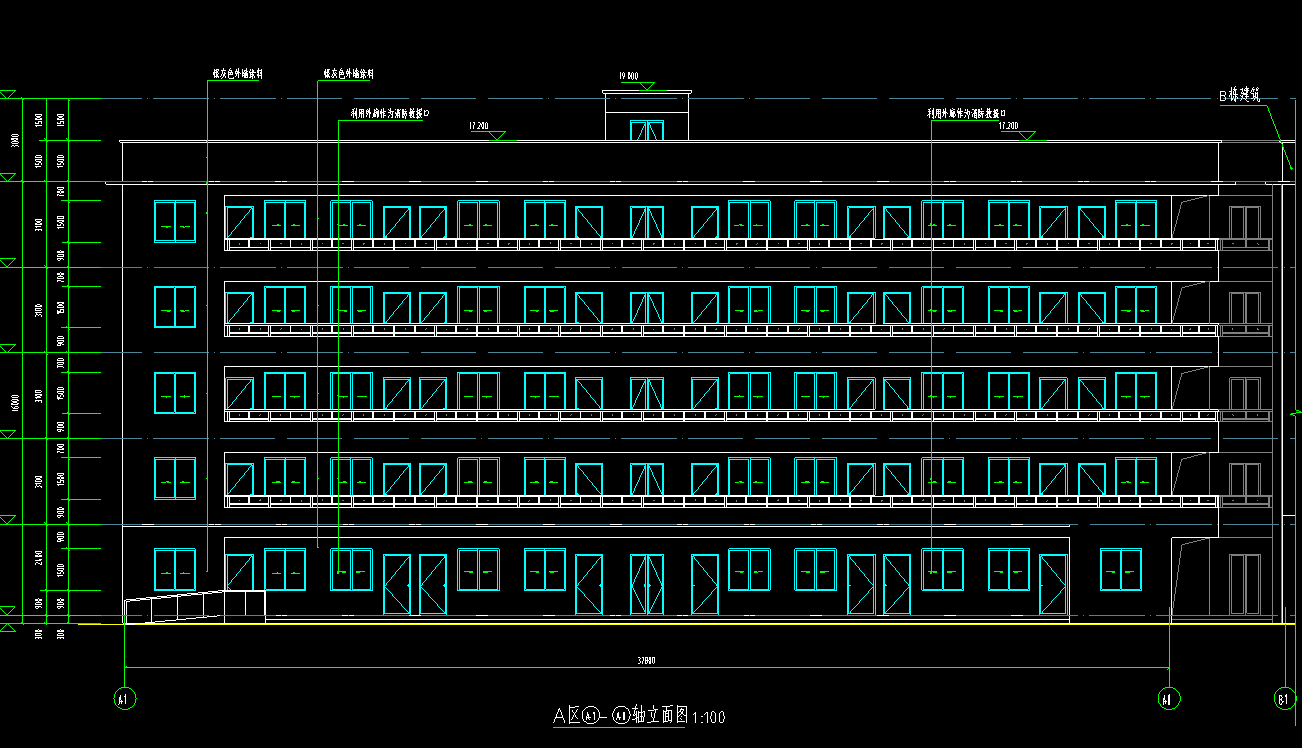 5层1483平方-某建筑用花岗岩矿加工区及配套设施项目宿舍楼AB栋A区