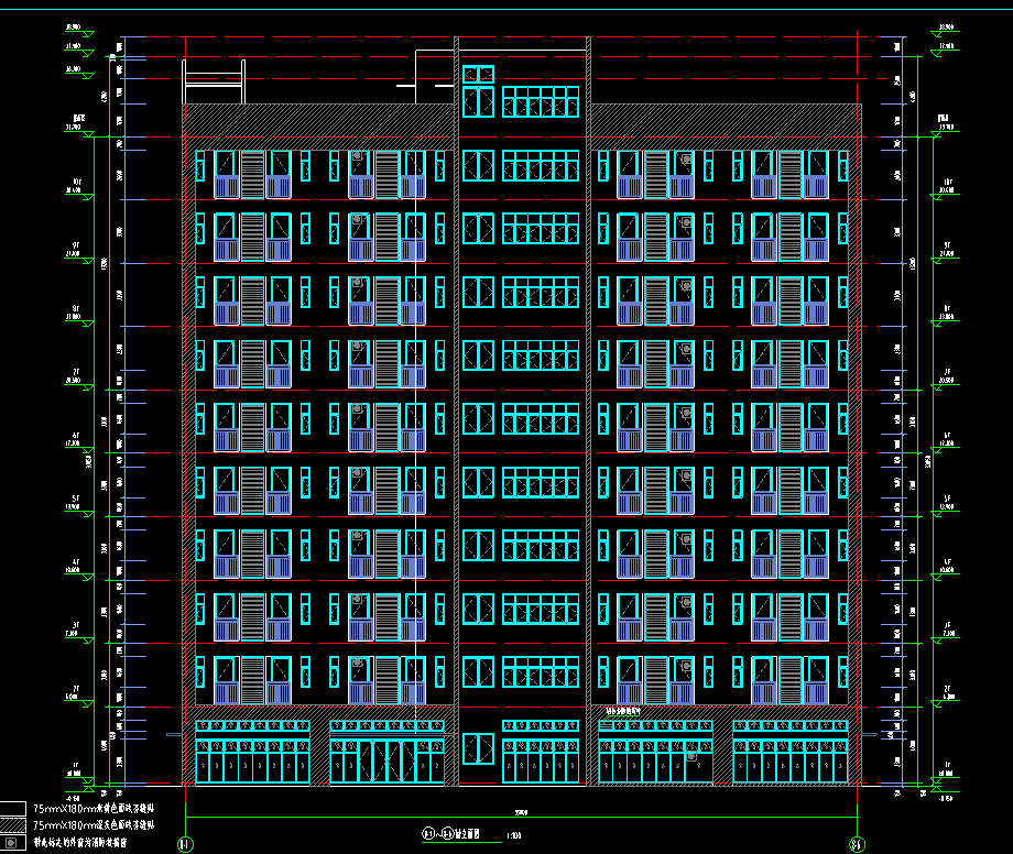 10层7154平方-某镇科技产业园二期8号宿舍楼