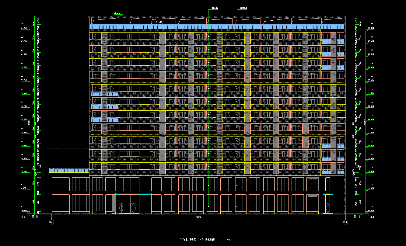 13层22944平方-某镇产业园7号食堂.宿舍楼