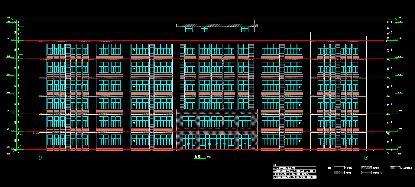 6层9000平方-某市旅游职业高级中学实验综合楼