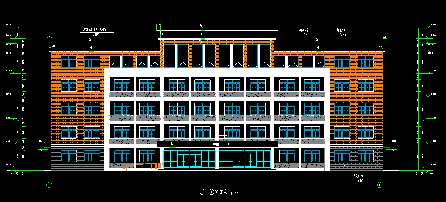 5层5691平方-某市实验学校综合楼