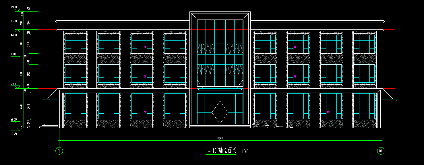 3层1222平-某锅炉办公楼