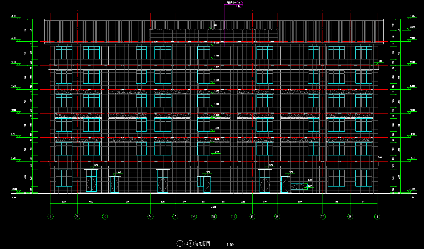7层4795平方-某地办事处集体产业用房-客房宿舍楼