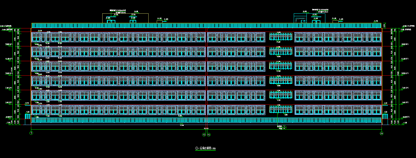 7层10572平方-某中学6#宿舍楼