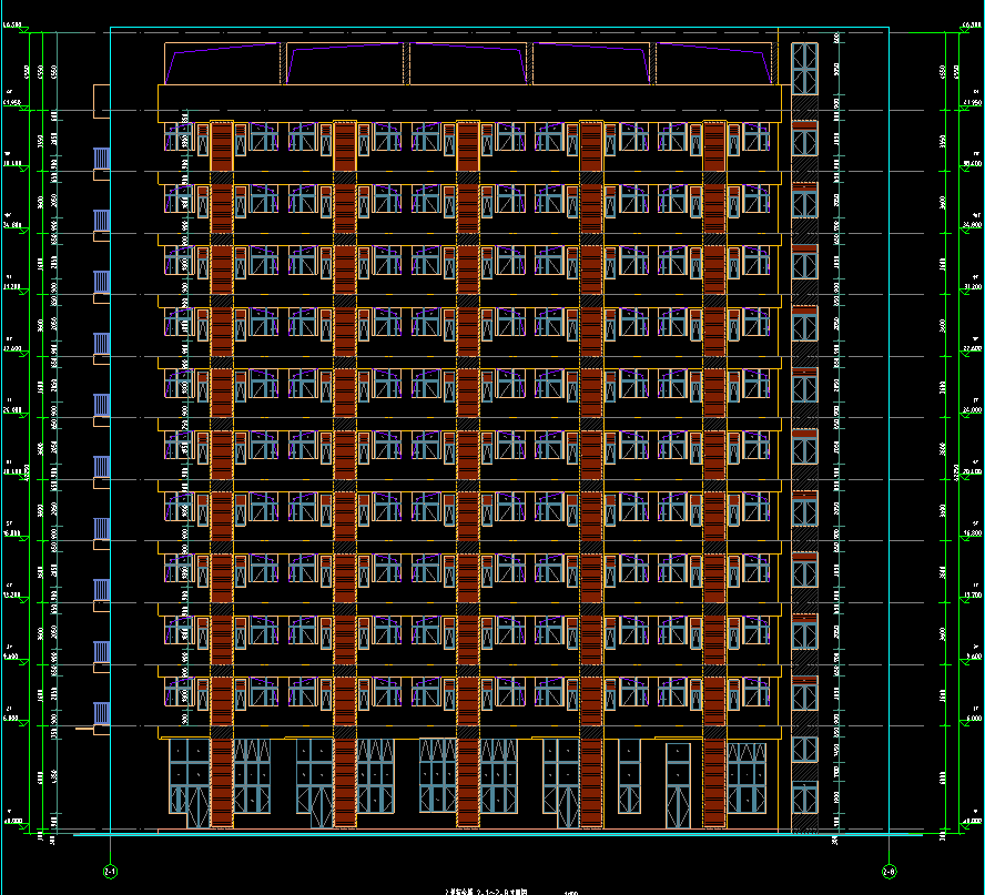 11层4864平方-某智能产业园2号宿舍楼