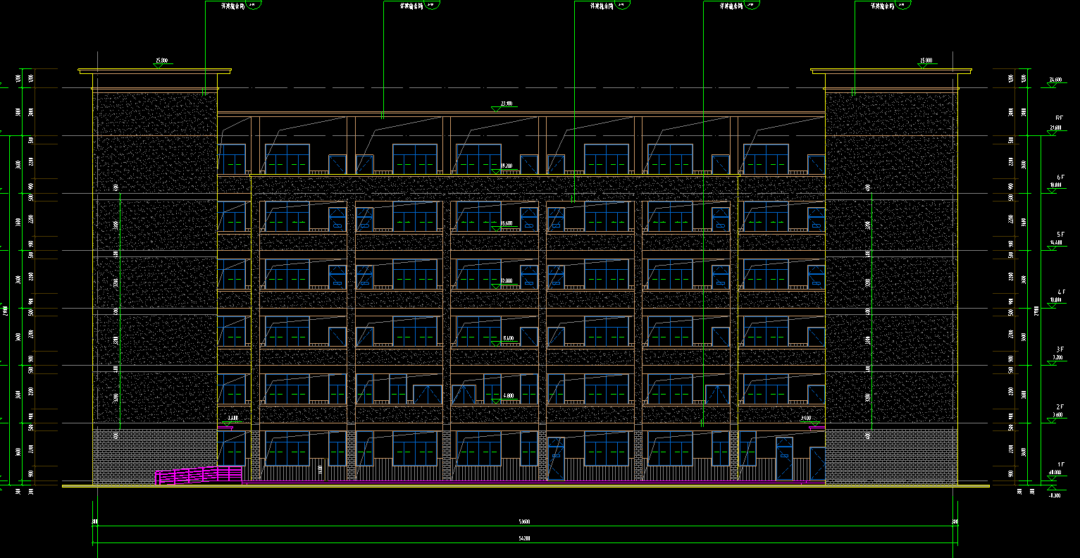 6层5238平方-某第二中学综合楼