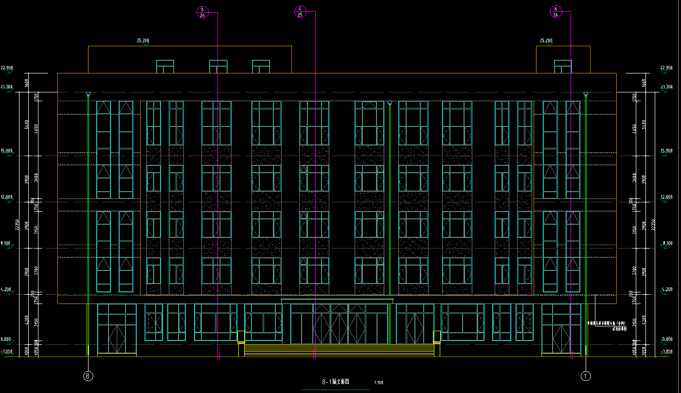5层5173平方-某市实验学校1#综合楼