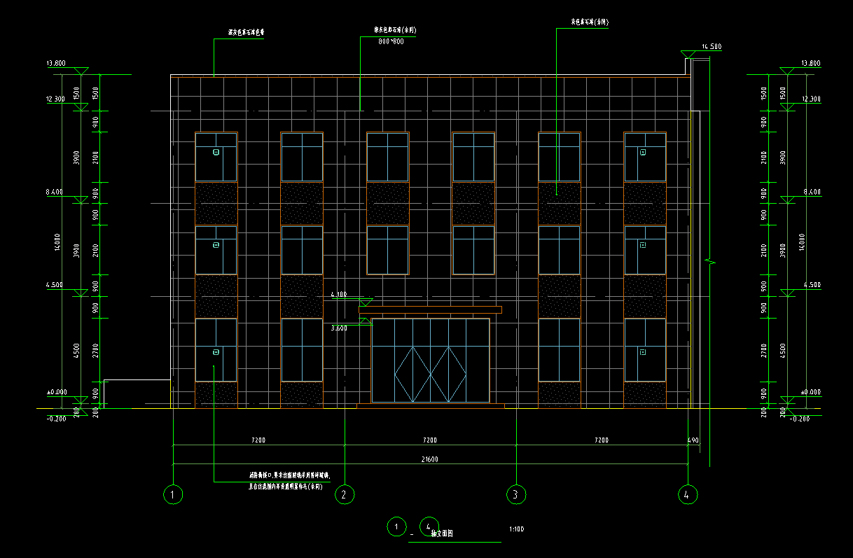 4层1069平方-某建筑材料厂研发办公楼