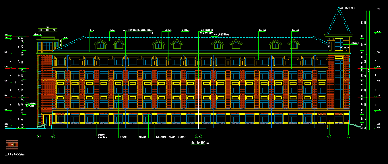 5层6000平方-某市学校宿舍楼