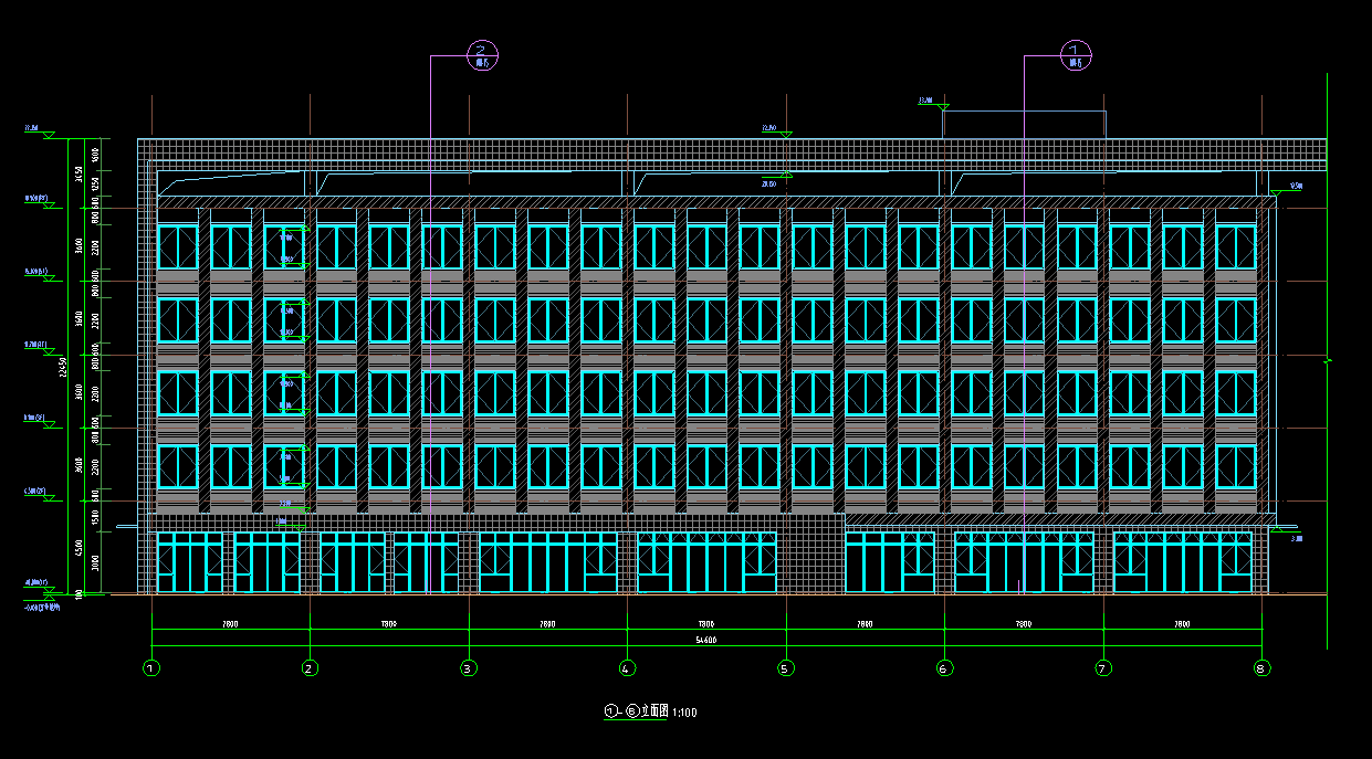 5层5652平方-某公司生产产品项目综合楼