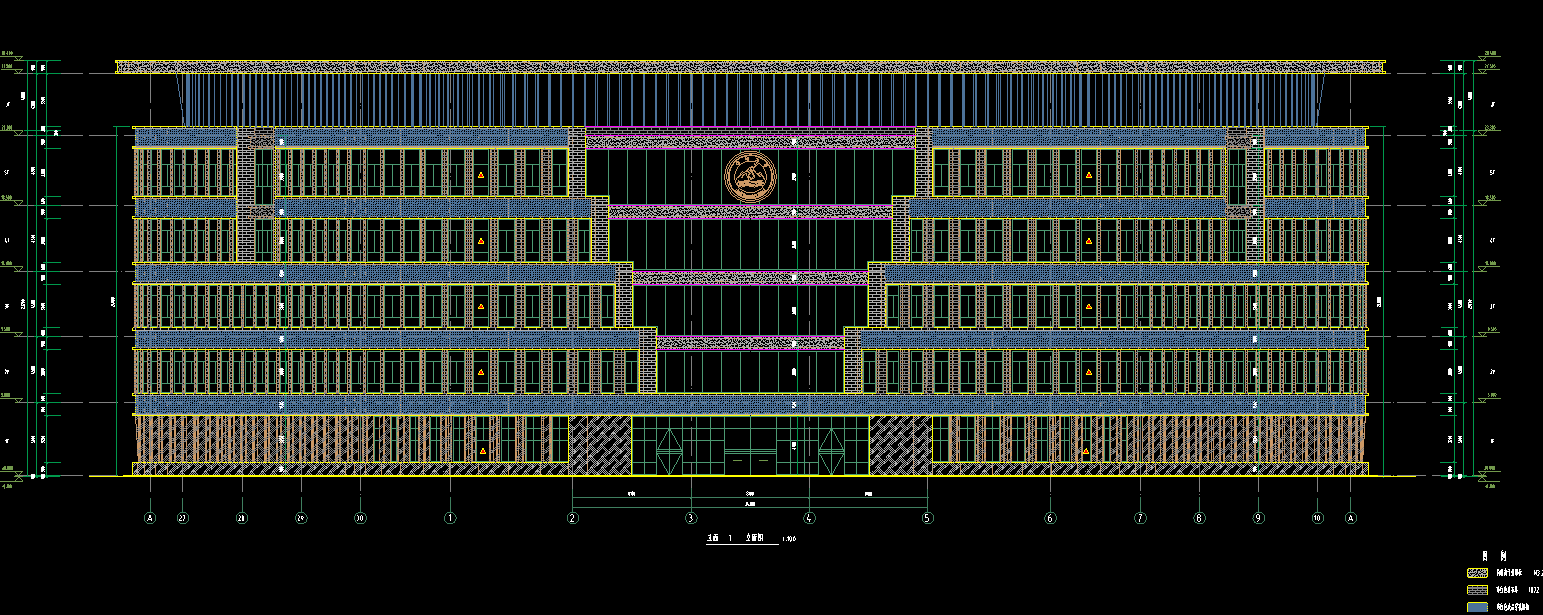 6层22000平方-某市第二中学校区高中部教学综合楼
