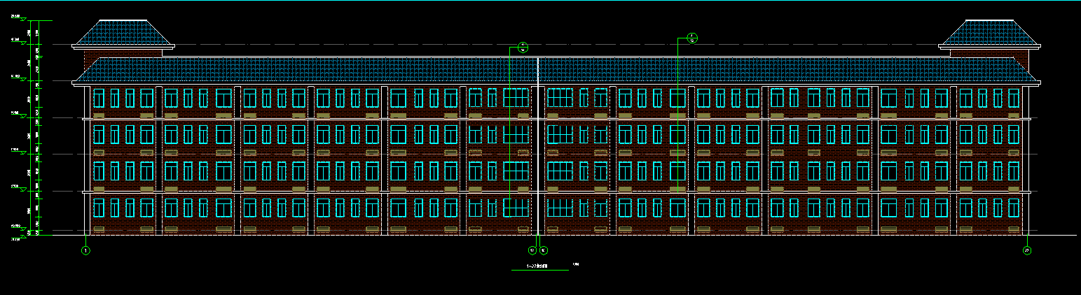 4层7694平方-某县第六中学宿舍楼