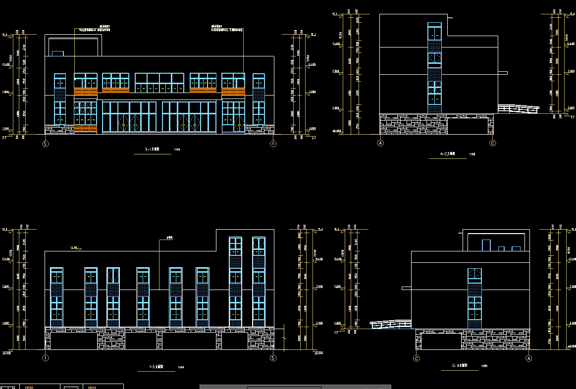 3层1421平方-某县报废汽车拆解项目综合楼