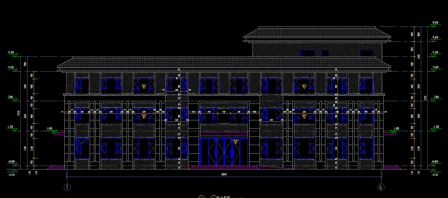 4层2557平方-某公司项目综合楼