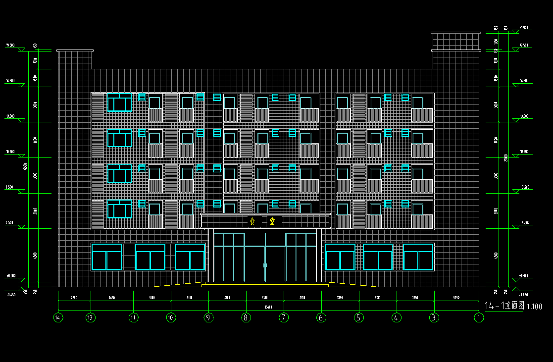 5层2960平方-某公司综合楼