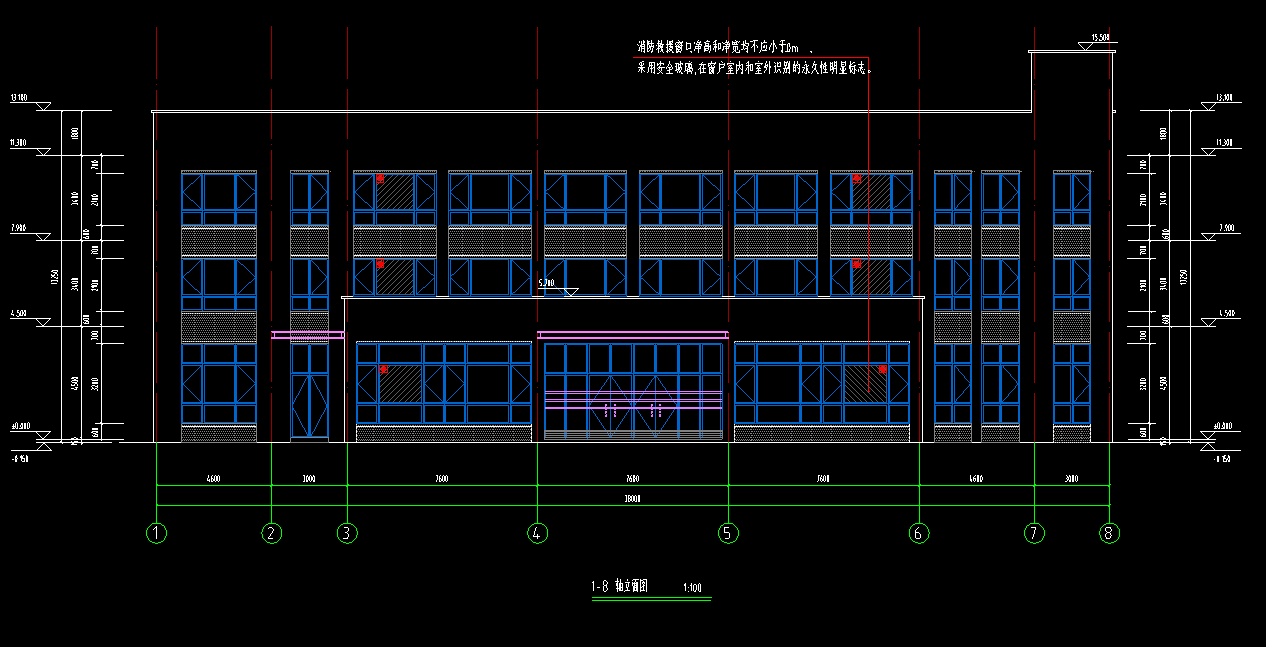 3层1292平方-某模具厂办公楼